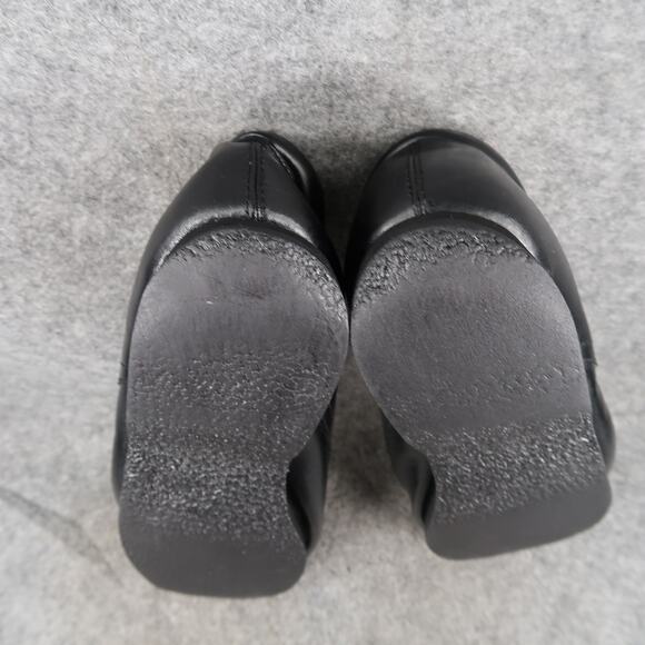 Style Plus Shoes Mens 9 Black Leather Derby Dress Classic Lace Up Comfort Retro - Picture 11 of 12